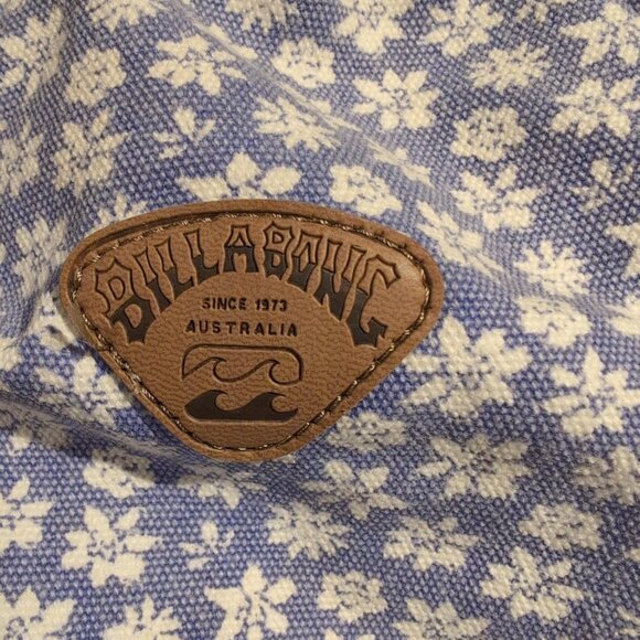 Billabong Home Abroad Stripe Canvas Backpack In Bayou Blue - Picture 3 of 3